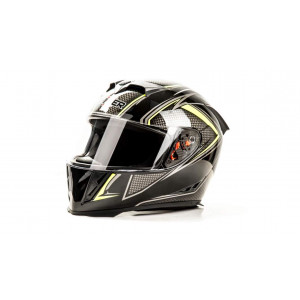 Шлем мото интеграл HIZER J5311 #1 (L) black/lemon