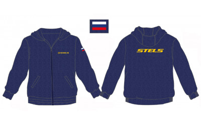 Толстовка "STELS" (с флагом, темно-синий) XL