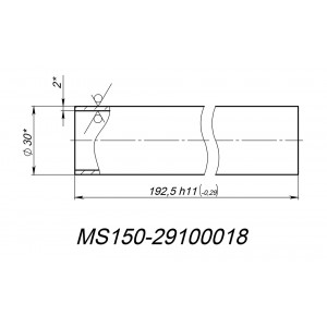 Втулка MS150-29100018, оцинк.