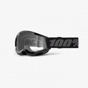 Очки подростковые 100% Strata 2 Junior Black / Clear