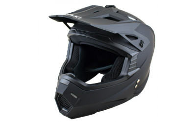 Шлем кроссовый ATAKI JK801 Solid (черный матовый, S, 020229-880-3482)