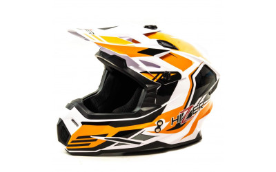 Шлем мото кроссовый HIZER J6801 #7 (S) neon yellow