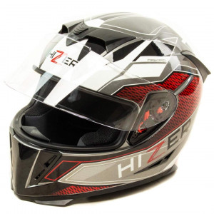 Шлем мото интеграл HIZER J5311 #3 (L) gray/white