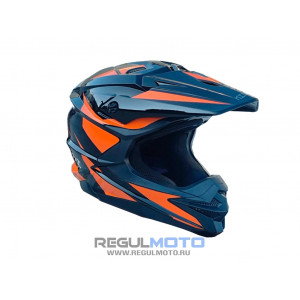 Шлем KIOSHI Holeshot 801 кроссовый Черный/желтый S
