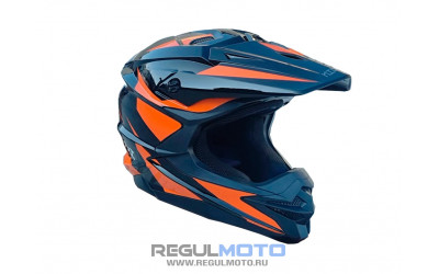 Шлем KIOSHI Holeshot 801 кроссовый Черный/желтый S