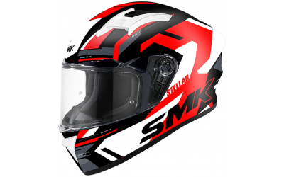 Шлем SMK STELLAR K-POWER, цвет чёрный/красный/белый (L)