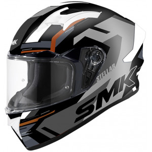 Шлем SMK STELLAR K-POWER, цвет чёрный/серый M