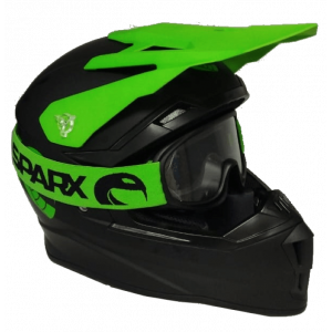 Шлем детский, Sparx, Recrut (HL169) ver.2, черно-зеленый, YS