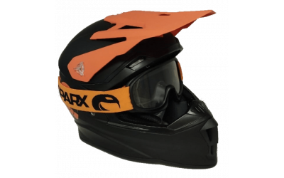 Шлем детский, Sparx, Recrut (HL169) ver.2, черно-оранжевый, YS