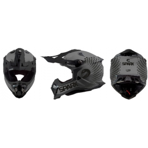Шлем, Sparx, Raptor (JH-601), серо-черный, 2XL